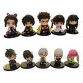 Hot Q Version Demon Slayer Sitting Ghost Doll Tanjiro Nidouzi Inosuke Zenizu Figure Action Figure Movie Model Toys Doll
