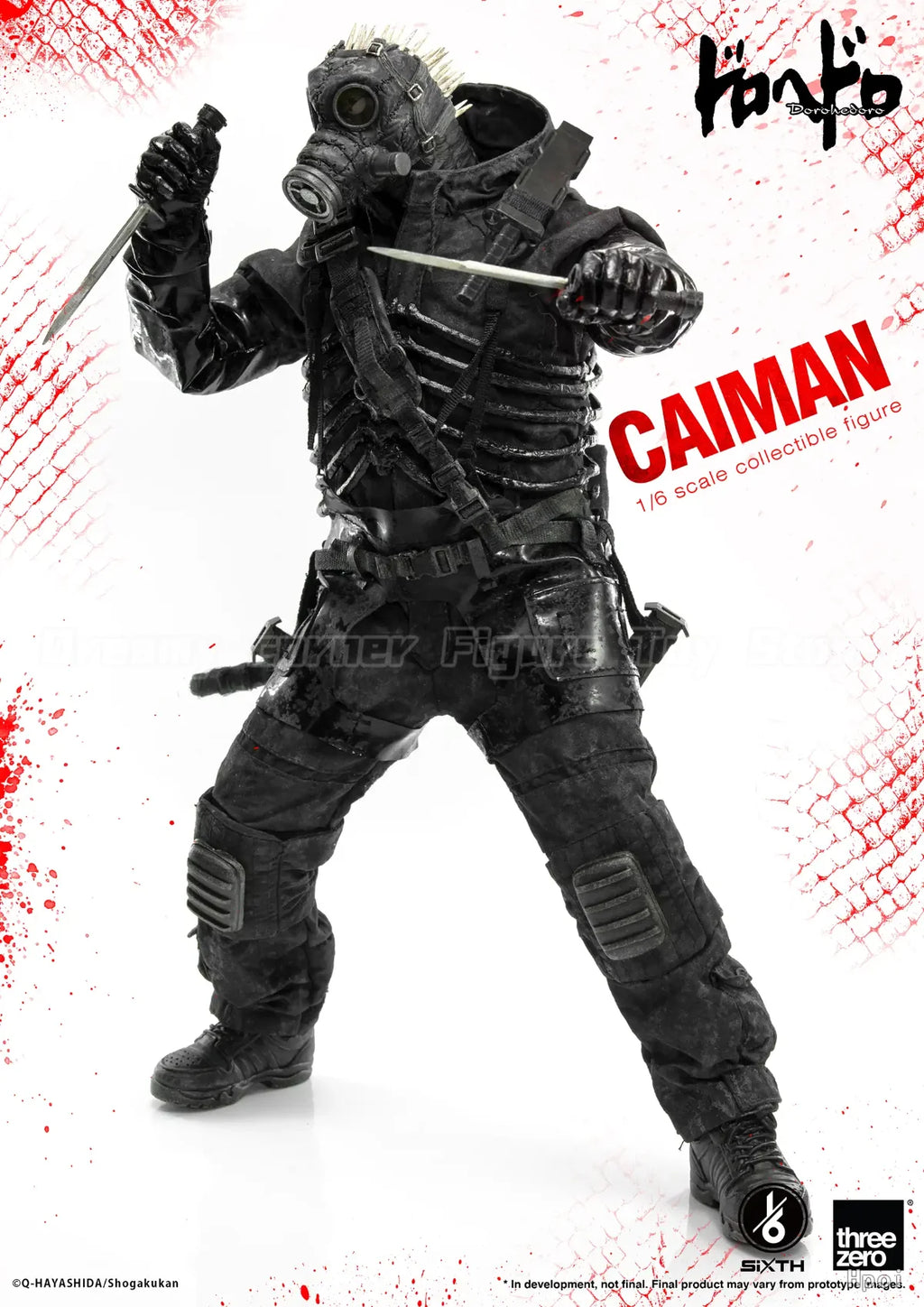 【In Stock】Original Threezero Dorohedoro CAIMAN 1/6 Action Figure Collection Ornament Model