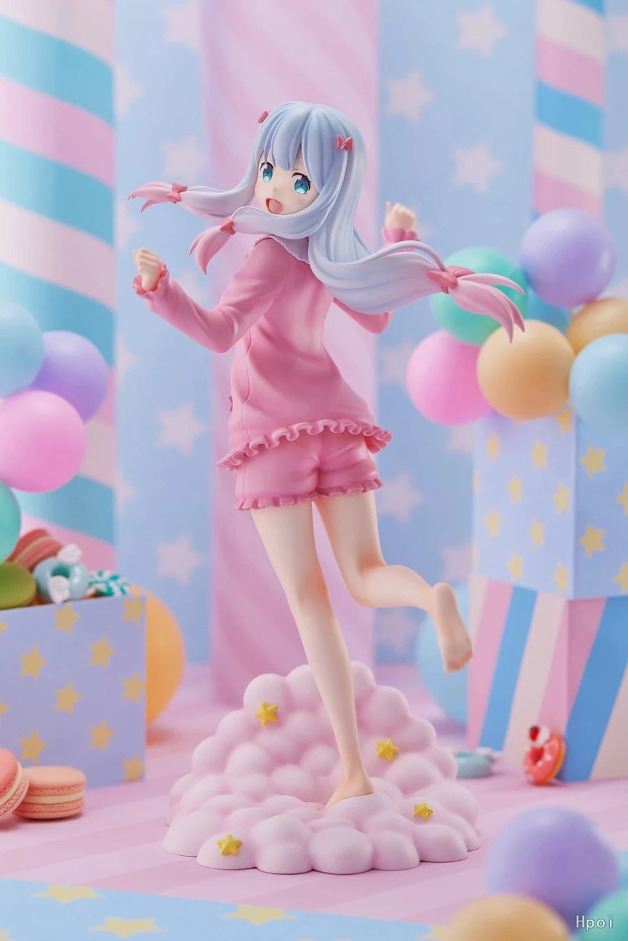20 см Kawaii момиче фигурка Eromanga учител аниме фигурка розова пижама PVC колекция модел кукла играчки Izumi Sagiri екшън фигурка
