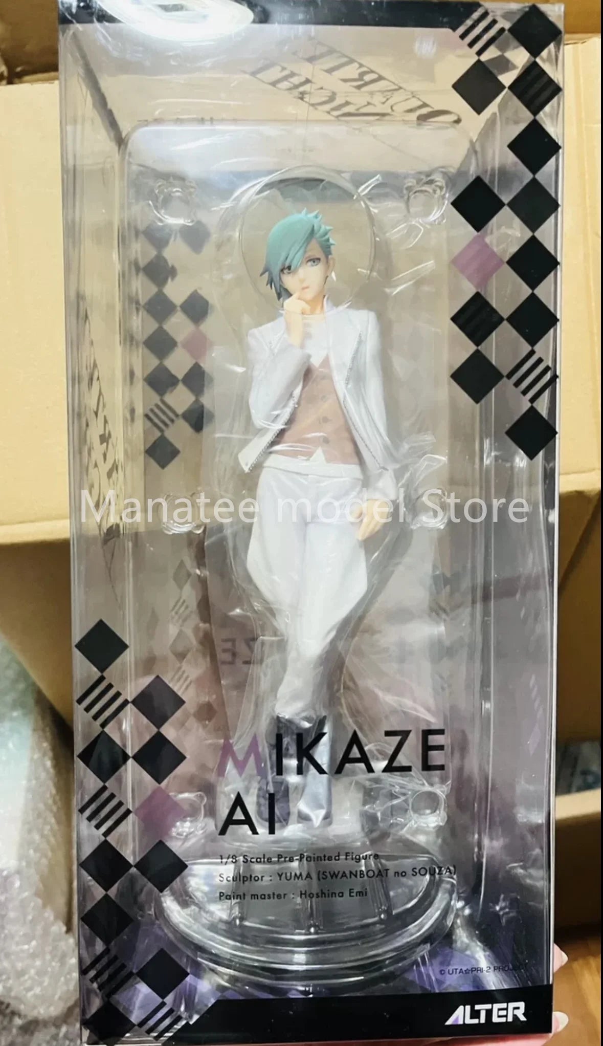 amie x ALTAiR Original Uta no Prince-sama Maji LOVE 2000% - Ai Mikaze 1/8 PVC Action Figure Anime Model Toys Collection Doll Gif