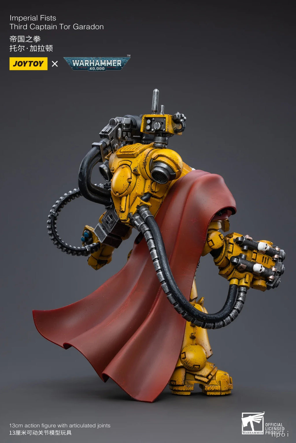 Original in Stock JOYTOY WARHAMMER 40K Imperial Fists Third Captain Tor Garadon 1/18 Figures Model Toys Collection Gift