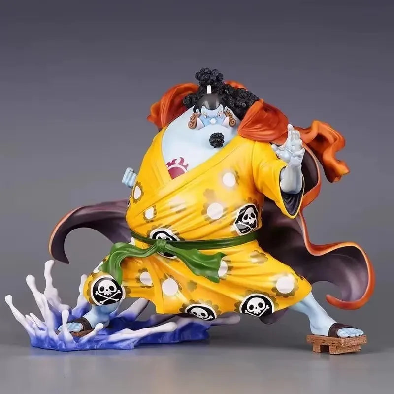 Anime One Piece Jinbe Figurine GK Oka Shichibukai Jinbe Action Figures 26cm PVC Collection Model Toys Birthday Children Gift