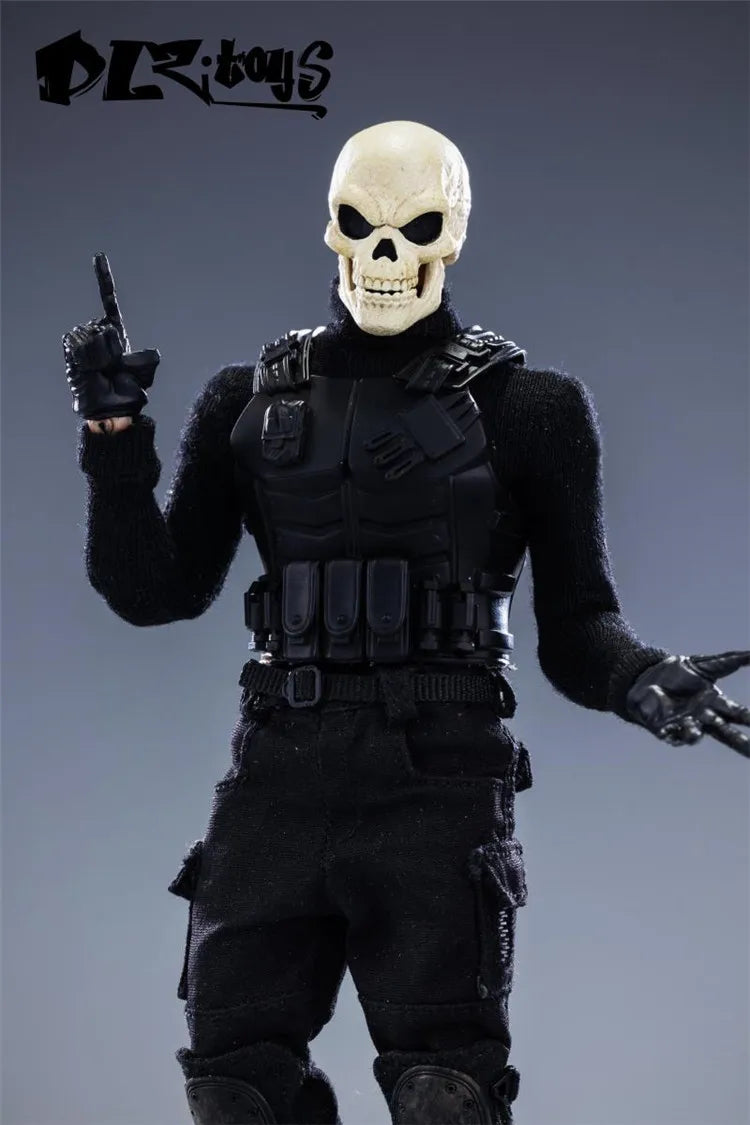 DLZ.TOYS Nwtoys 1/12 Male Soldier Special Force Task Soldier Skull Sergeant Full Set 6'' Action Figure Model Toys Collection