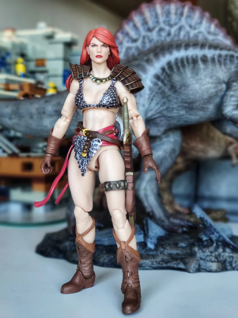original BFS Boss Fight Studio 1/12 Action Figure Red Sonja 50th Anniversary EPIC H.A.C.K.S. figure toy