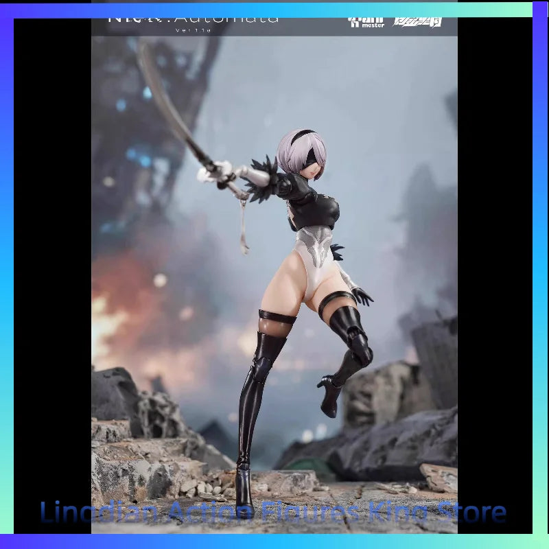 In Stock Nuclear Gold Reconstruction 1/9 NieR Automata Yorha No. 2 Type B Plastic Covered Action Figure Toy Collection Gift