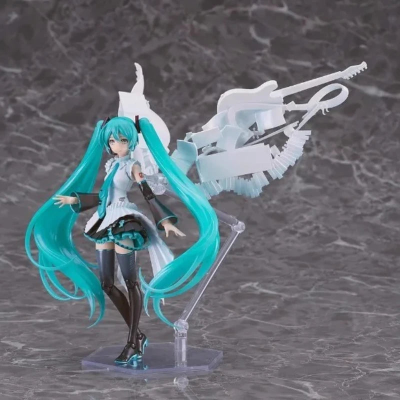 Max Factory Original Genuine Vocaloid Hatsune Miku Plamatea Happy 16th Birthday Ver. 16cm Collections Model Toy Action Figures