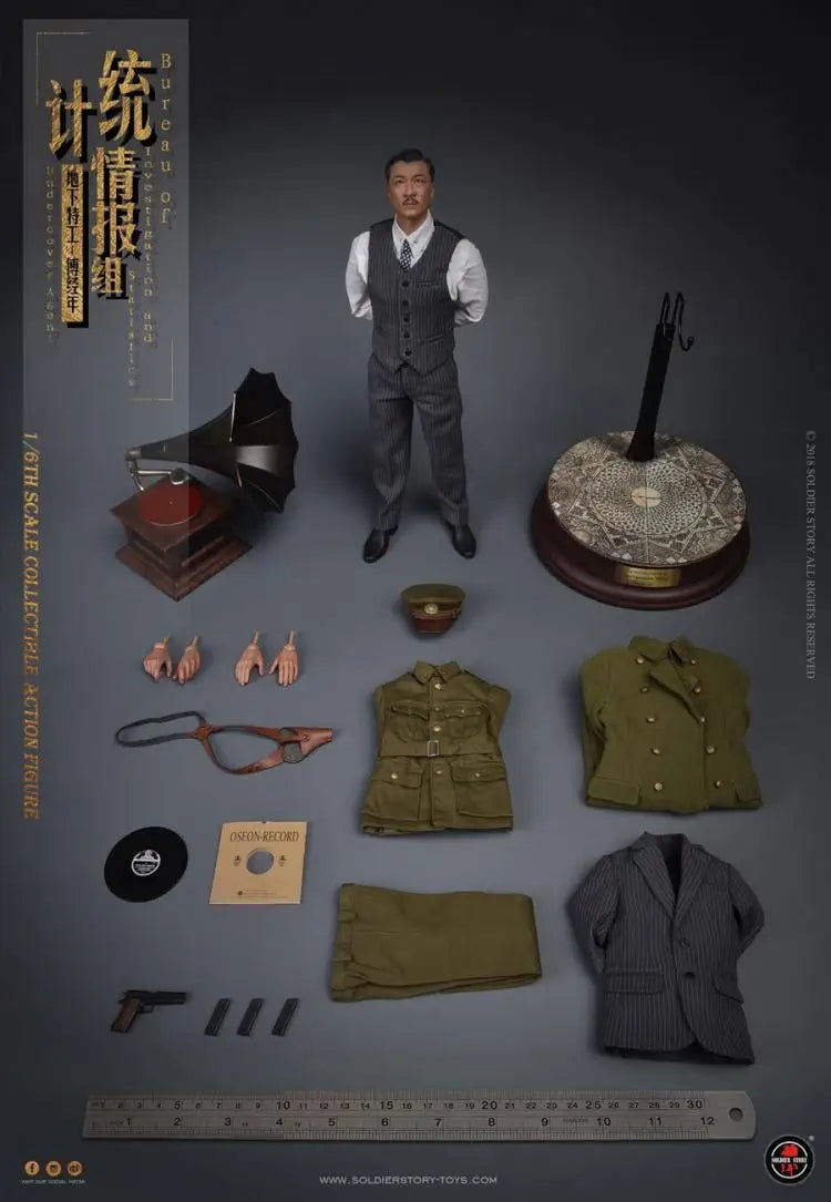 Soldierstory Ss113 1/6 Scale Collectible Figure World War Ii Statistical Intelligence Unit Underground Agent 12" Action Figure