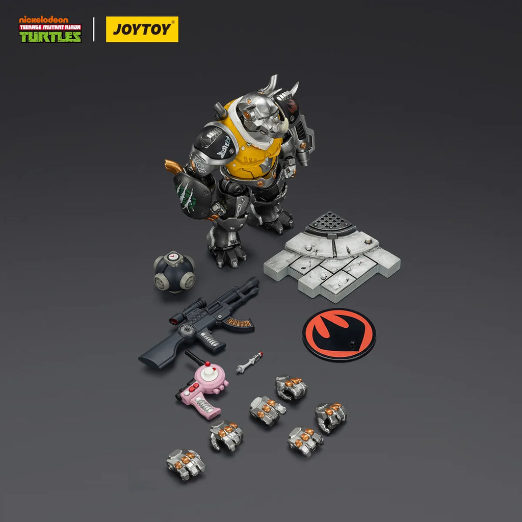 Spot goods TOYJOY 1/18 TMNT Ninja Turtles, Steel Bullhead, Pigface, "Long Live Rock 'n' Roll" Articulated Action Figures