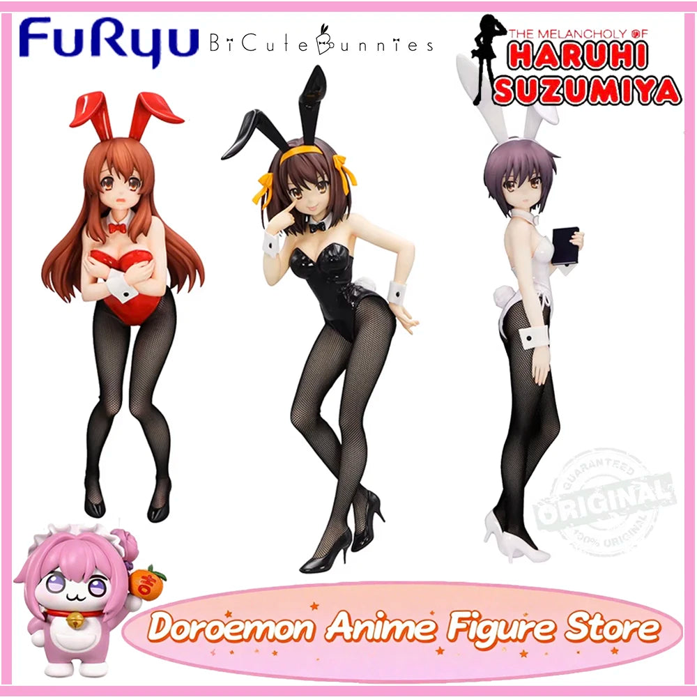 In Stock Furyu Original Bicute Bunnies Figures The Melancholy of Haruhi Suzumiya Asahina Mikuru Nagato Yuki Suzumiya Haruhi
