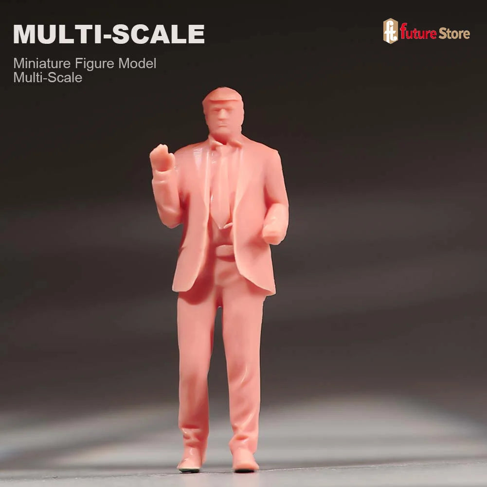 In Stock 1/87 1/64 1/43 1/24 1/18 Male President Bodyguard Miniature Figure Mini Diorama Resin Model Street Scene Prop Toy