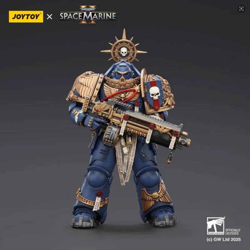JOYTOY Warhammer 40K Ultramarines Heavy Relic Primus Armor Cooperative Game Line 3 Action Figure 1/18 Tabletop Ornament Model