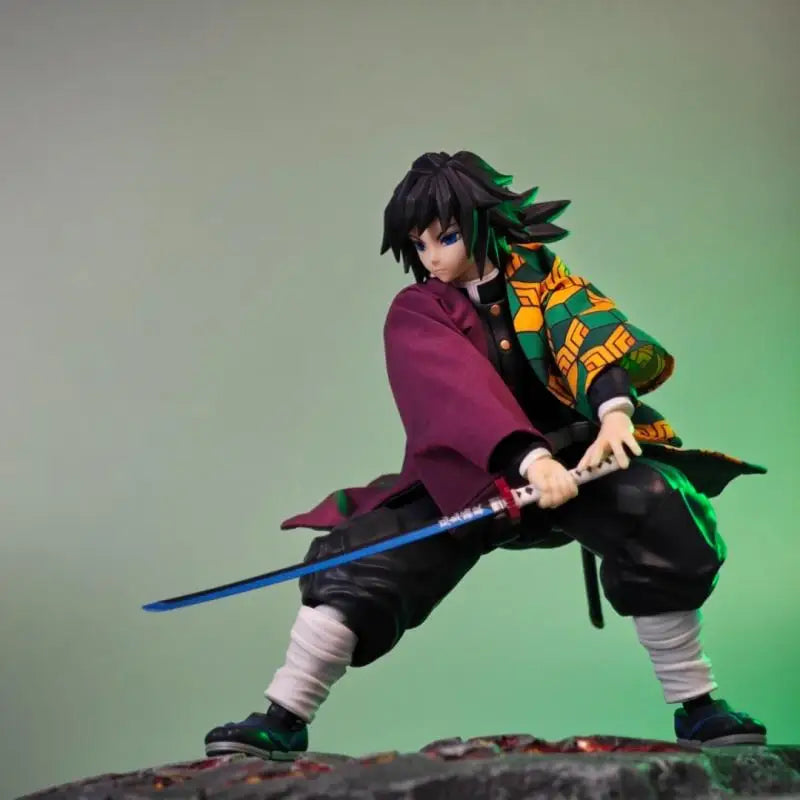 Demon Slayer Anime Tomioka Giyuu Neue Shf handgefertigte Kimono-Kleidung ist geeignet für bewegliche humanoide Spielzeuge im Maßstab 1/12