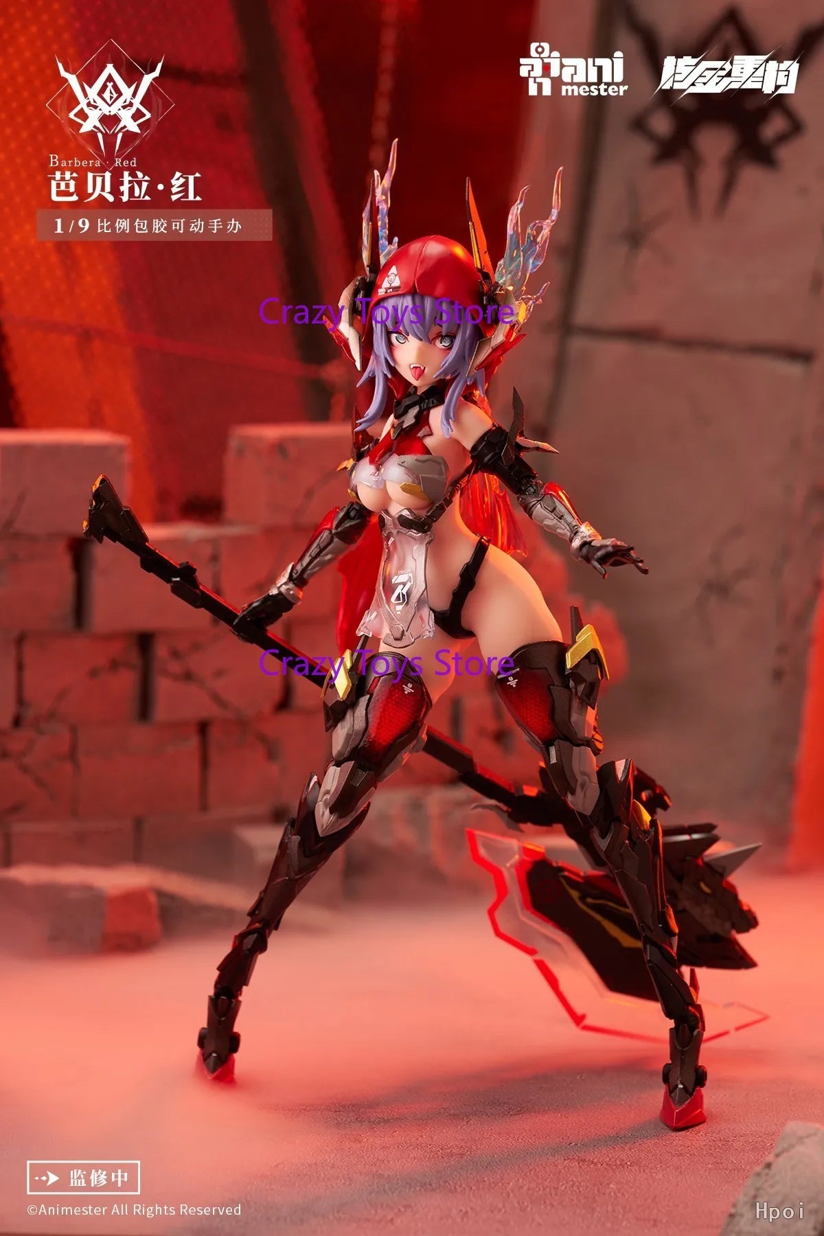 In Stock Nuclear Gold Reconstruction AniMester Thunderbolts Barbera-Red 1/9 Action Figure Model Toy Collection Gift