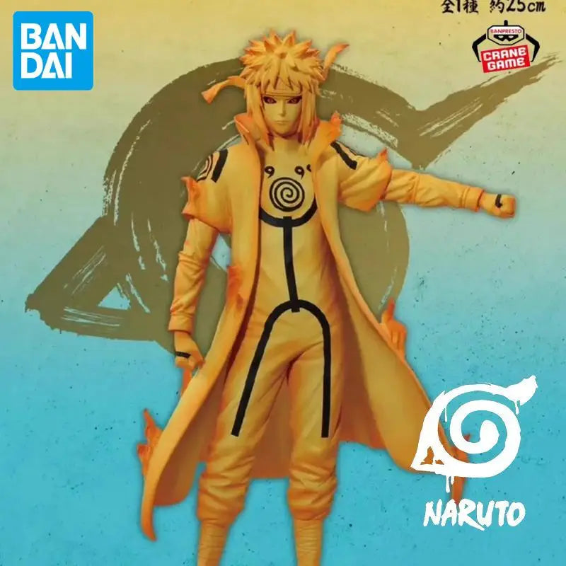 In Stock Bandai Original Naruto Namikaze Minato Anime Figure Action Model Cartoon Doll PVC Desktop Toys Ornaments Festival Gifts