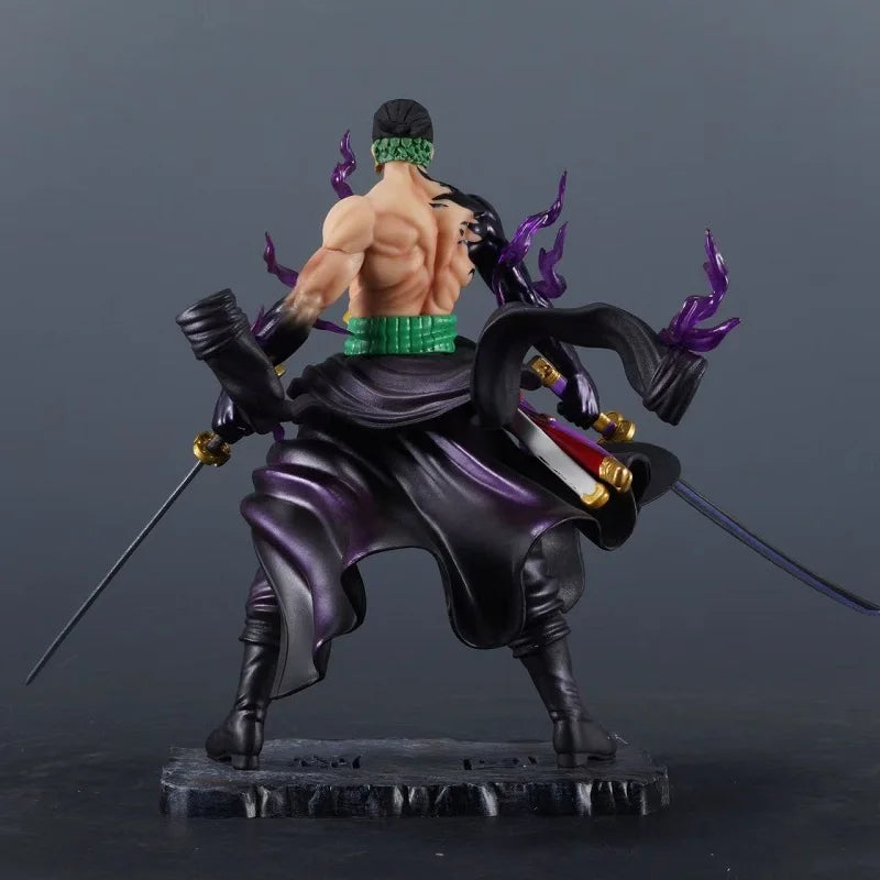 One Piece Anime Figure Roronoa Zoro Anime Figurine Double-Pole 24cm Pvc Model Collection Decoration Cartoon Kids Toys Xmas Gift