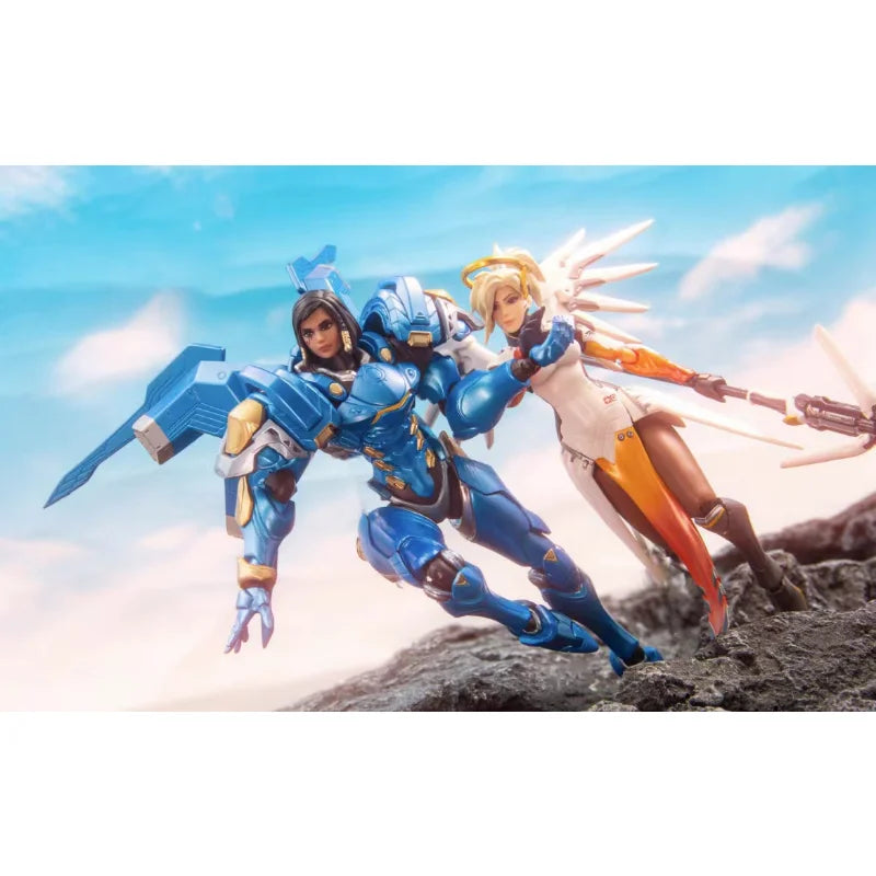 In Stock 100% Original Overwatch Figma Action Figures OW2 Genji Widowmaker Anime Figure PVC Collectible Model Toys Ornaments
