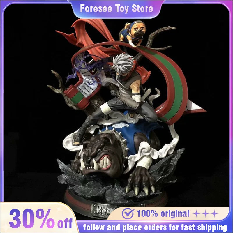In Stock 39cm Anime NARUTO Action Figure Hatake Hatake Kakashi  PVC Model Desk Decor Collections Model Festival Gift Toy for Kid