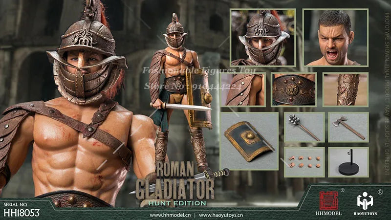 HHMODEL&HAOYUTOYS HH18053 1/6 Imperial Legion-Roman Gladiator Hunting Edition 12Inch Full Set Action Figure Model Toys