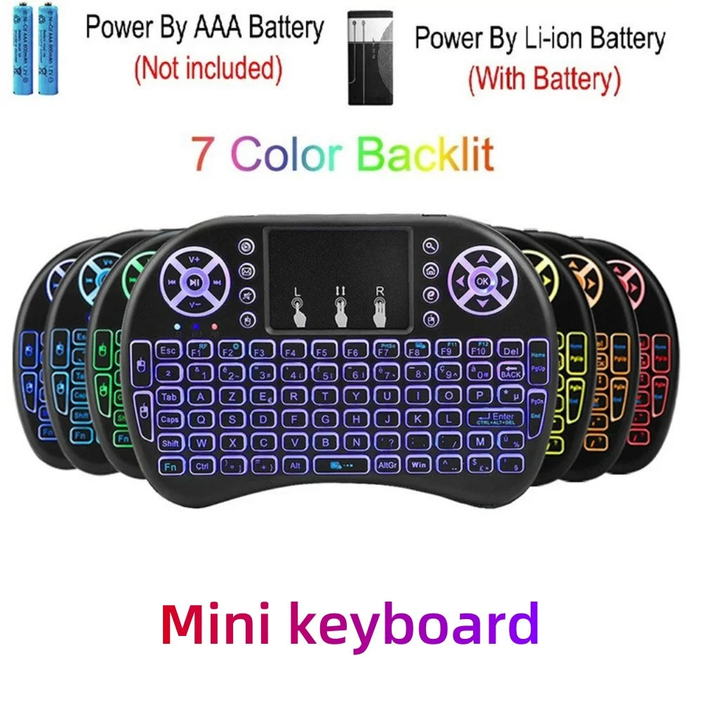 Mini-Funktastatur, 2,4 G, Air Mouse Remote, Touchpad-Funktionssteuerung für Android TV Box/PC/Smart TV/HTPC, ergonomisches Design
