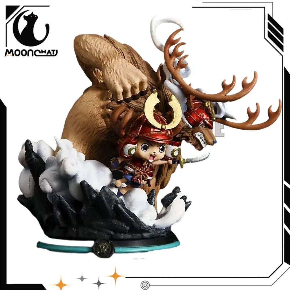 14см One Piece Figure Chopper Anime Figures Wano Onigashima Chopper Екшън Фигурка Kawaii Статуя PVC Модел Кукла Колекция Играчки