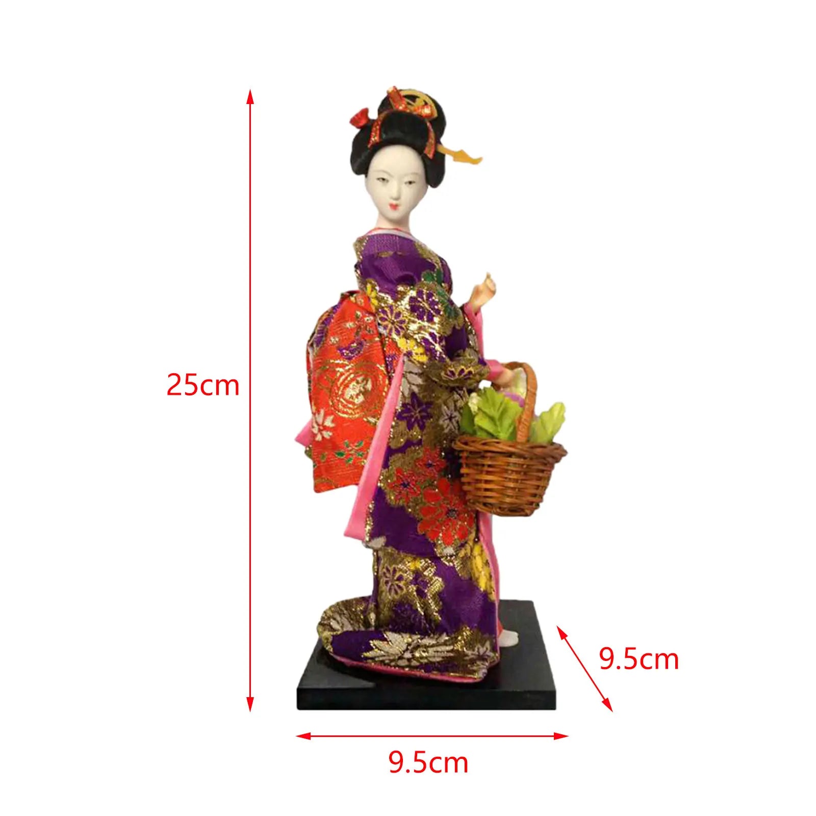 Japanese Geisha Kimono Doll Geisha Figurine Store Cabinet Living Room Decoration Desktop Figurine Ornament