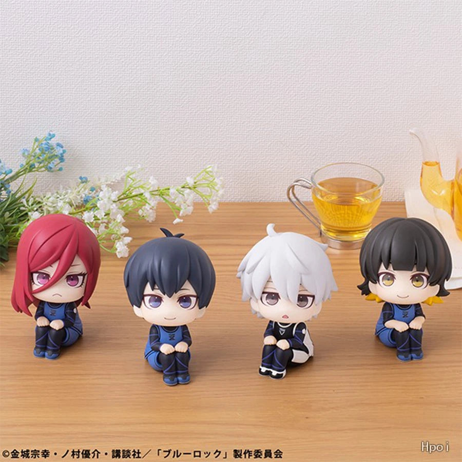 9cm Blue Lock Anime Figure Q Version Nagi Seishirou Action Figure Kawaii Isagi Yoichi Figurine PVC Collection Model Doll Toys