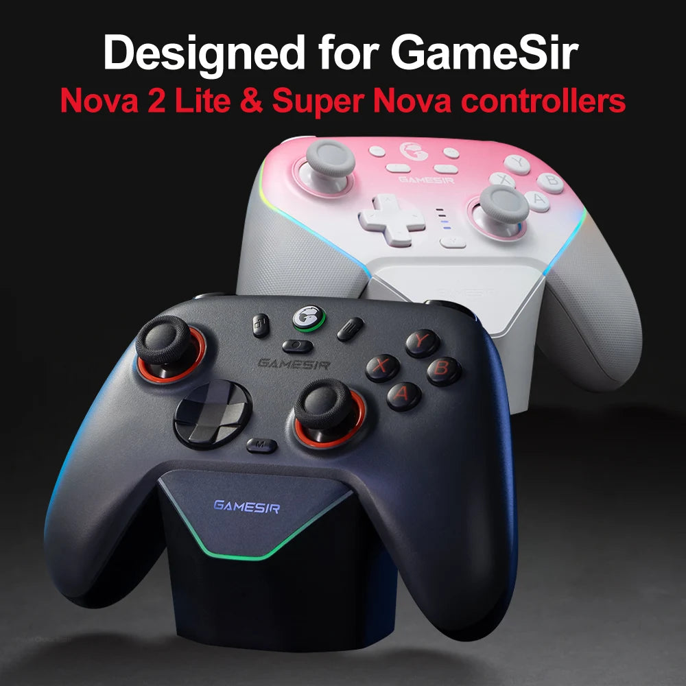 GameSir Nova 2 Lite Gamepads Charger Dock Super Nova Charging Station Original Switch Josticks Game Accessories