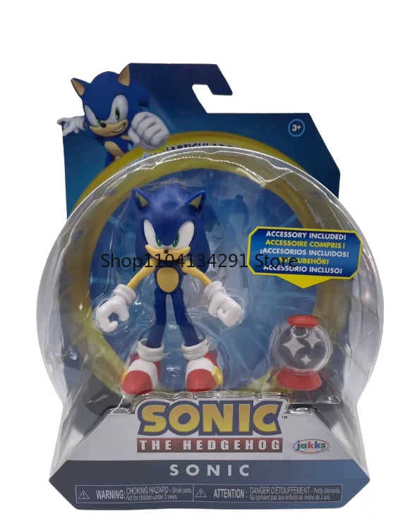 Original JAKKS Sonic The Hedgehog 5-inch Articulated Action Figure Collectible - Rare Birthday Gift for Kids