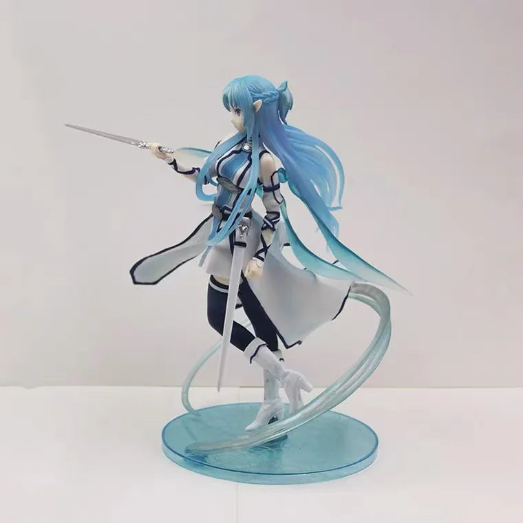23cm Sword Art Online Yuuki Asuna Water Spirit Anime Figure - Model Statue, Fans Collection, Desktop Decoration Ornament Toy