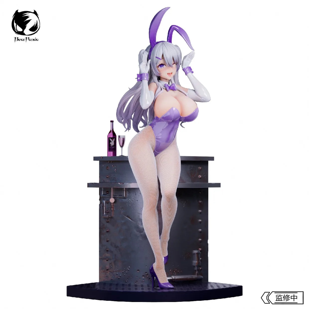Original BearPanda Bunny Girl Asanagi Rin Xiya Temperature Paint & 3D Crystal Eye & Creative Scene Models Classic Anime Toy