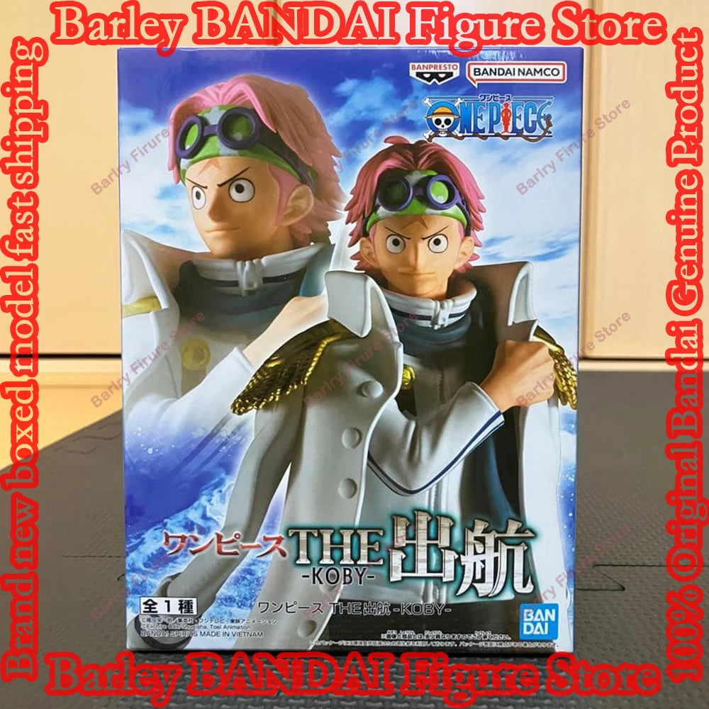BANDAI BANPRESTO One Piece The Shukko 16cm Koby Anime Figure Action Figurine In Stock Boxed Collection Model Toys Holiday Gifts