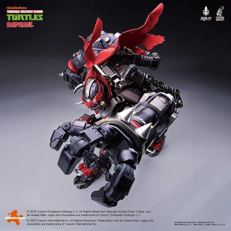 Heatboys Toy Raphael Action Figures Red Fiend TMNT Anime Figure Alloy Mecha Toy Ninja Turtle Plastic Toy Birthday Gift