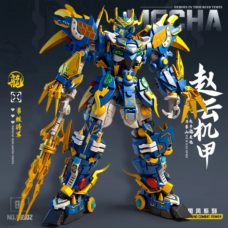 Giant Super Hero Green Dragon Mecha Warrior Robot Building Blocks Set Kids Christmas Birthday Gift Boys Girls Building Toys