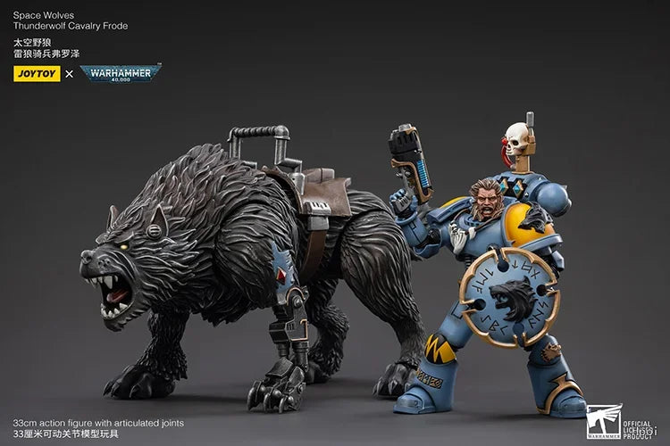 【UA】 JOYTOY Warhammer 40K Space Wolves Thunderwolf Cavalry Frode 1/18 Action Figures Toys Models Collection