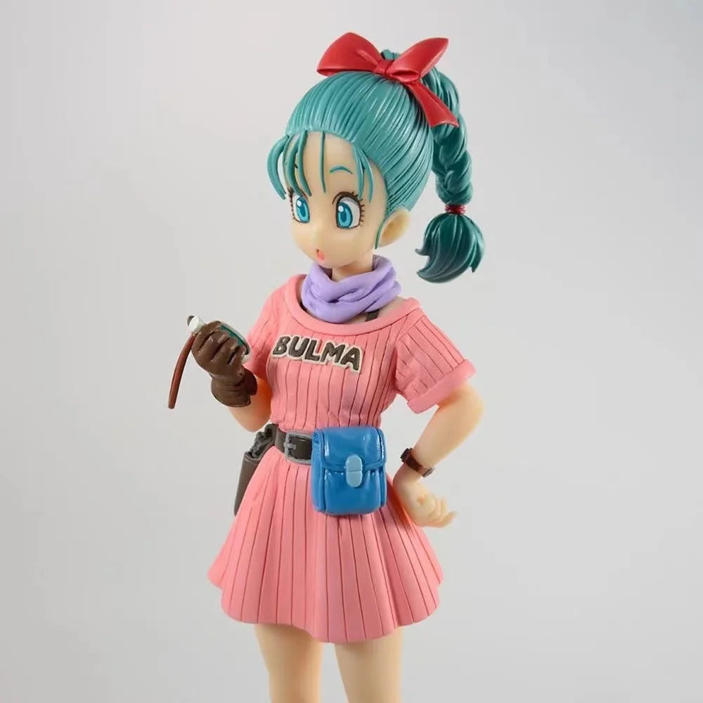 15cm Dragon Ball AFigures Childhood Bulma Action Figurine Statue Toy Model Doll Collectible Room Decoration Gifts