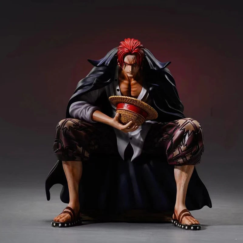 17 см One Piece Shanks Аниме Фигурки Филм Червен Йонко Червена Коса Shanks Екшън Фигурка PVC Статуя Фигурка Модел Декорация Кукли Играчки