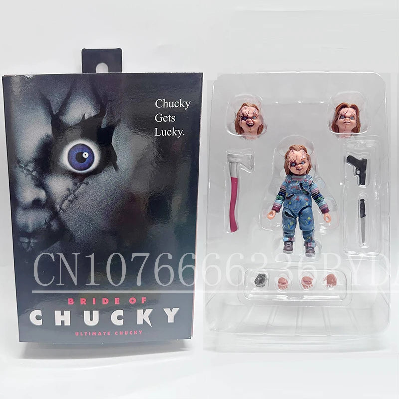 NECA Good Guys Christmas Chucky Doll Child's Play Bride Of Chucky Ultimate Chucky Gets Lucky Action Figure Model Toys Doll Gift