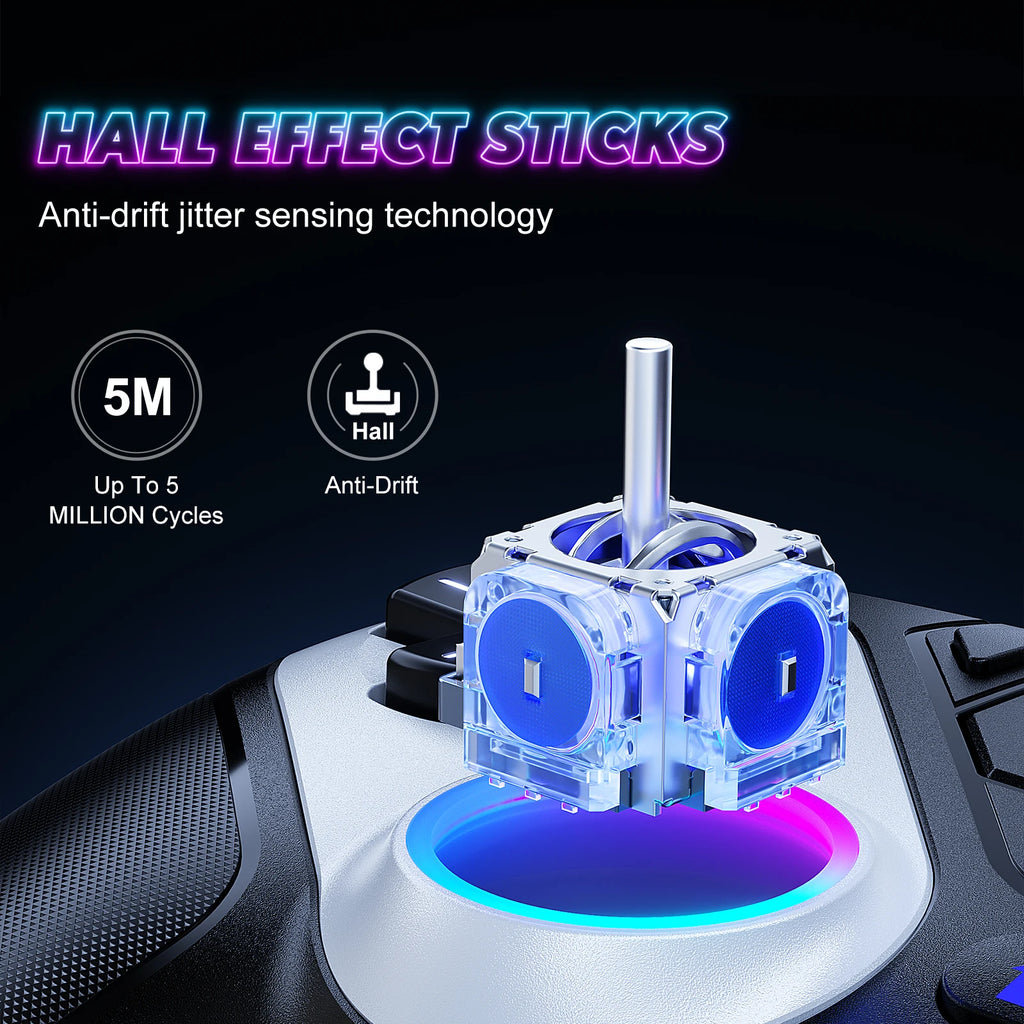 Ps5 Wireless Controller For PS5 Console Gaming With Turbo Touchpad Hall Trigger, Vibration Headphone Function Bluetooth Gamepad