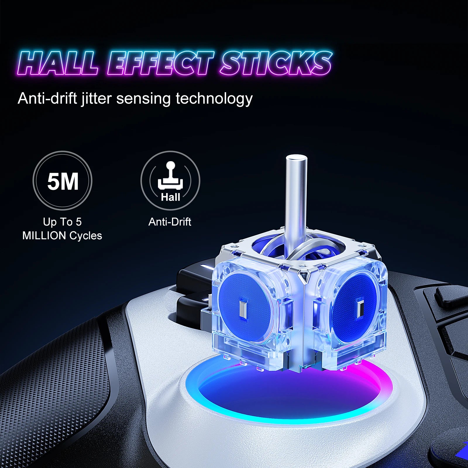 Ps5 Wireless Controller For PS5 Console Gaming With Turbo Touchpad Hall Trigger, Vibration Headphone Function Bluetooth Gamepad