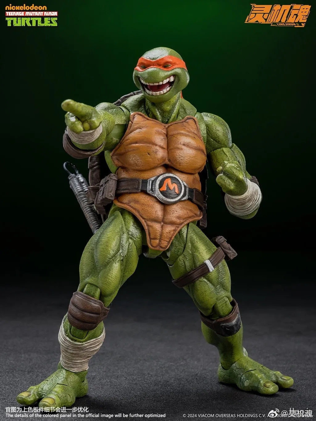 【FS】In Stock Memory Toys Ling Ji Hun TMNT Michelangelo Action Figures Models Toys Gifts