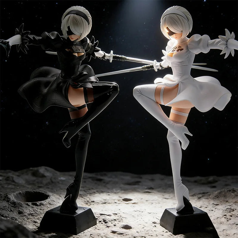 Nier Automata Yorha 2b Figure Anime Game Pvc Collectible Statue Pc Case Decoration Desktop Ornament Action Figure Model Toy Gift