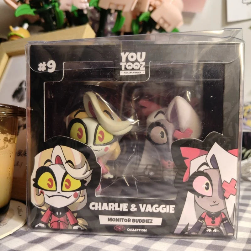 Original Hazbin Hotel Anime Figures Husk Angel Dust Vaggie Charlie Niffty Alastor Figurine Alastor Action Figure Gifts Model Toy