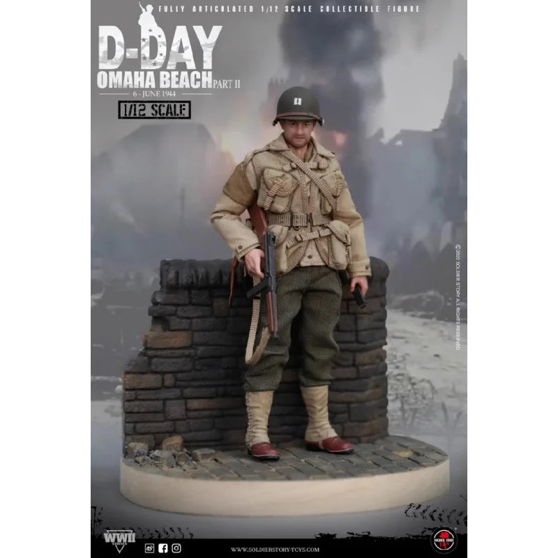 inventory New Soldier Story SSM-004 1/12 US Cavalry Captain Mobile Doll Desktop decoration Holiday gifts