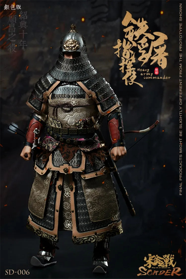 Sonder Sd006 1/6 Ancient Chinese Soldier Commander Jin Dynasty  Soldier Combat Suit Version 12" Action Figure Model Collection