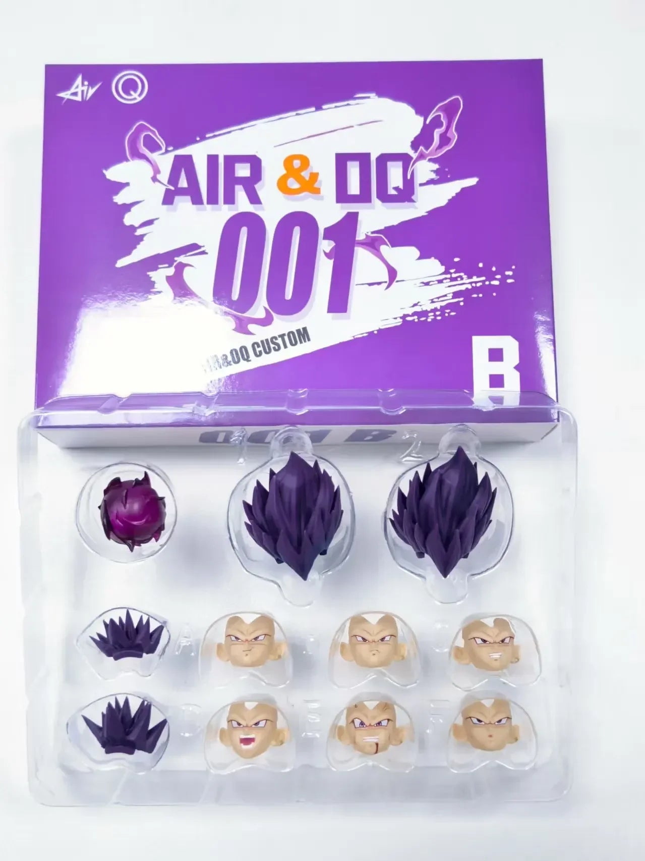 NEW Air&OQ Studio Dragon Ball Shf Super Saiyan Figure SSJ Majin Vegeta Head Accessories Vegeta Action Figures Heads Accessories