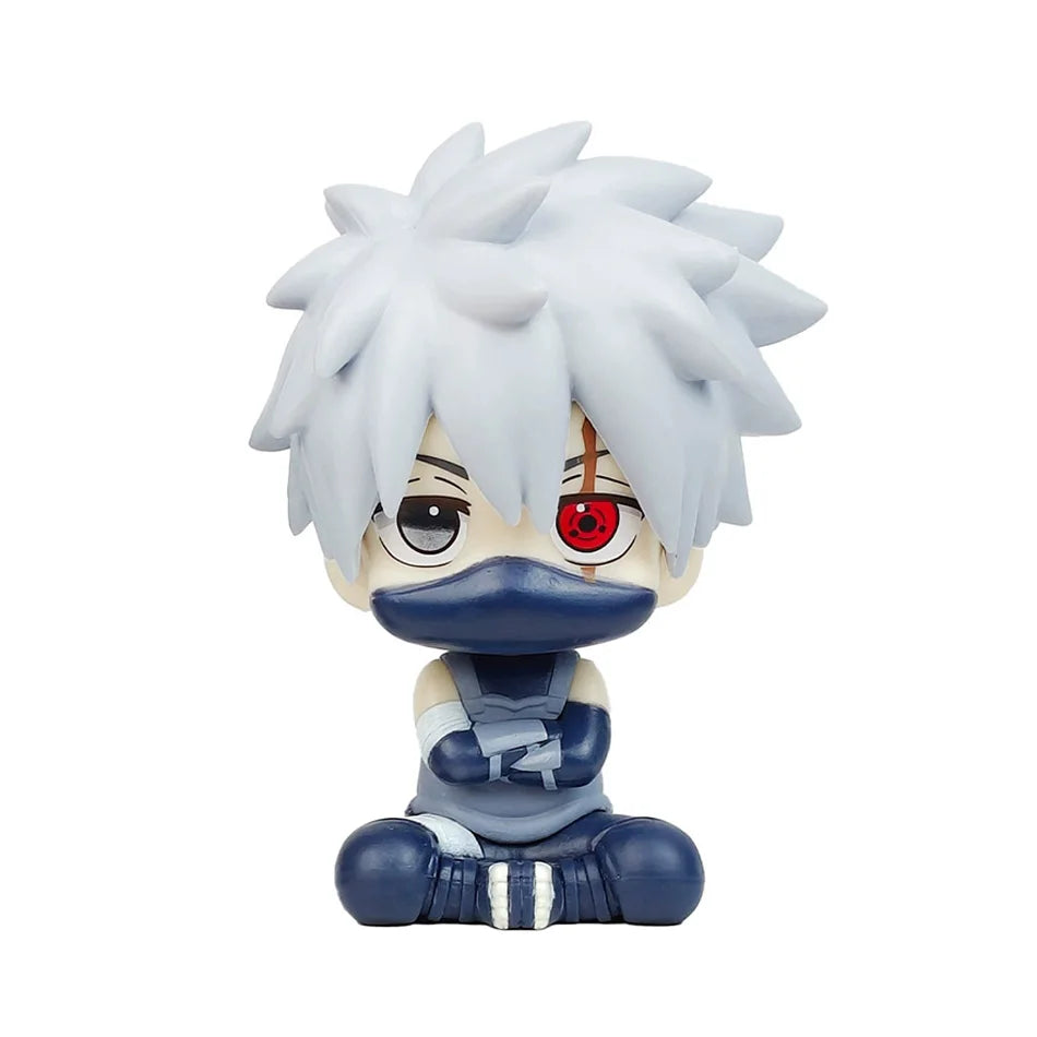 Anime Figure Naruto Kakashi Action Figure Q Version Kawaii Sasuke Itachi Figurine Car Decoration Collection Toy Christmas gift