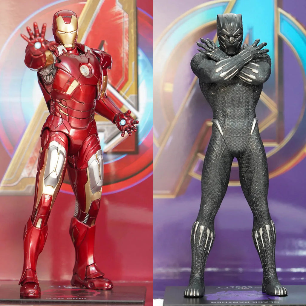 Avengers Figure Iron Man Action Figure Black Panther Tony Stark Pvc Model Statue Collection Decoration Toys Gift Doll Ornaments