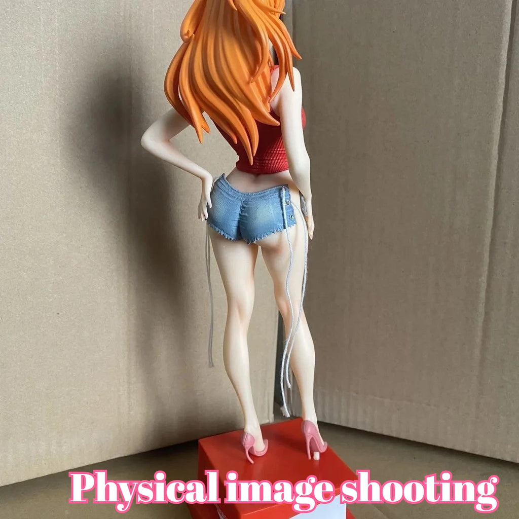 In Stock Summer Girlfriend Series Mari Statue Makinami Makinami Rei Ayanami Set Anime PVC Figure Model Collect Desktop Toy Gift