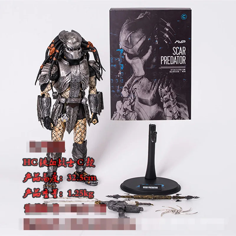 The Predator Action Figure Scar Predator Alien vs. Predator 1/6 Scale Hot Toys Celtic Predator Collection Action Figure Mold
