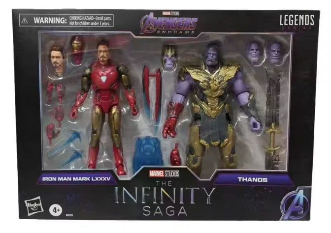 New Original Hasbro Marvel Legends Series The Infinity Saga Iron Man 85 and Thanos Action Figure